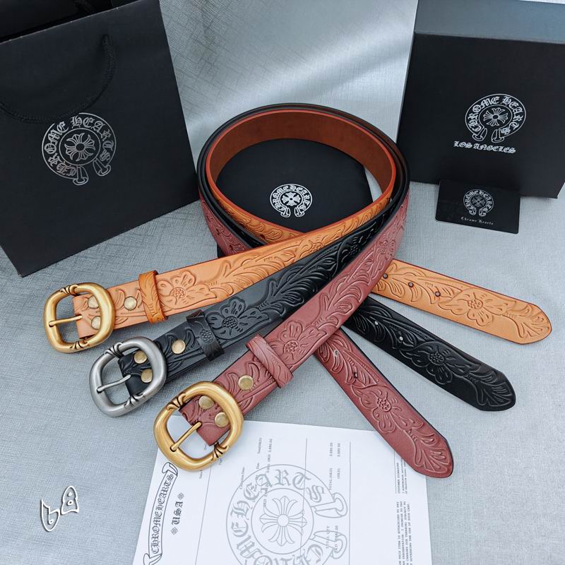 Chrome Hearts belt 35mmX90-125cm lb80